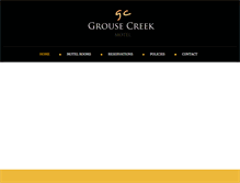 Tablet Screenshot of grousecreekhotel.com